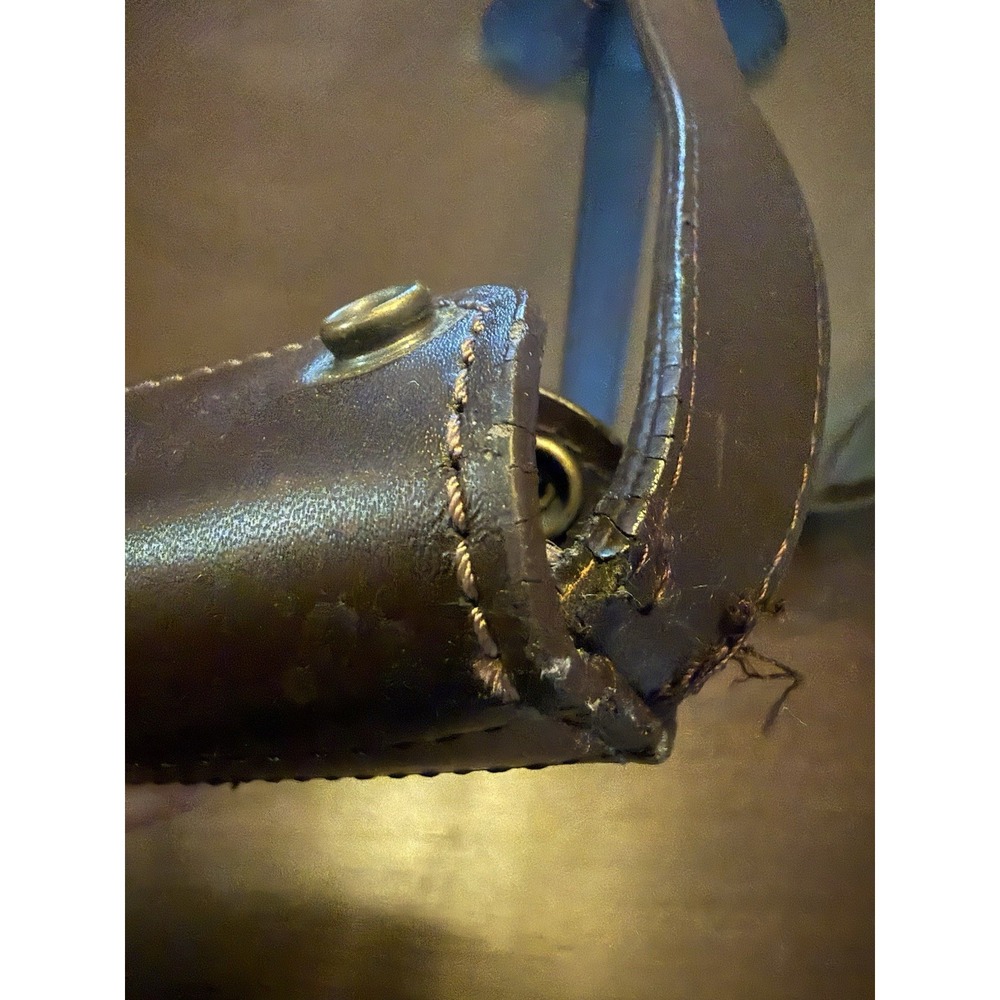 Polo Ralph Lauren Vintage Duffle/ Weekender Bag In Brown Canvas With Leather - Picture 8 of 16